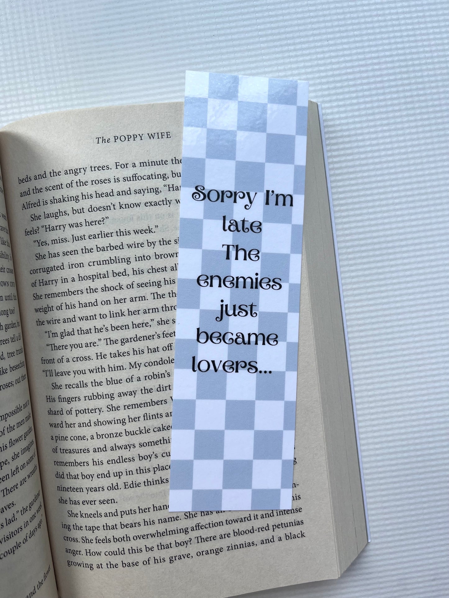 Sorry I’m late the enemies just became lovers bookmark
