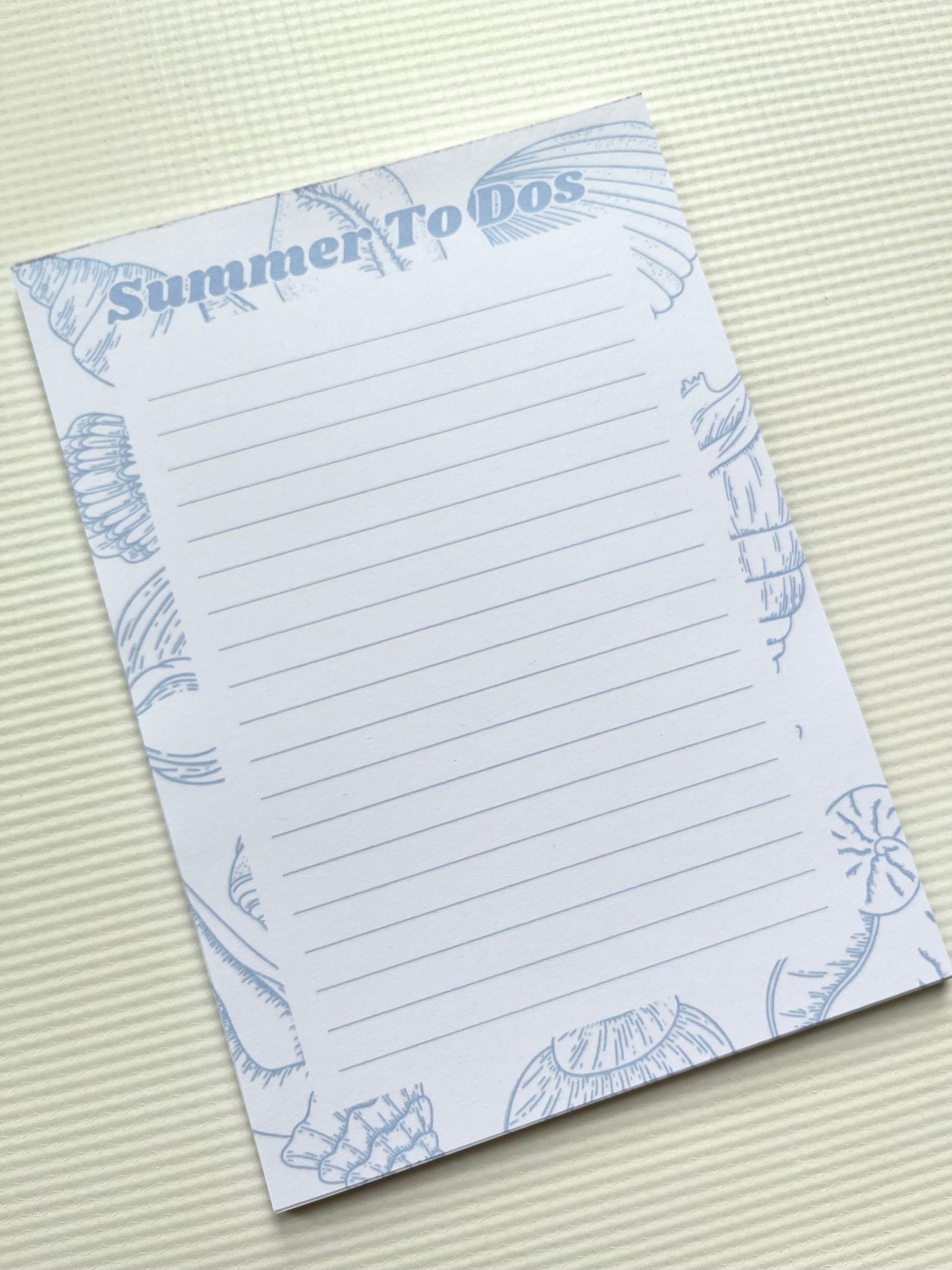 Summer to dos notepad
