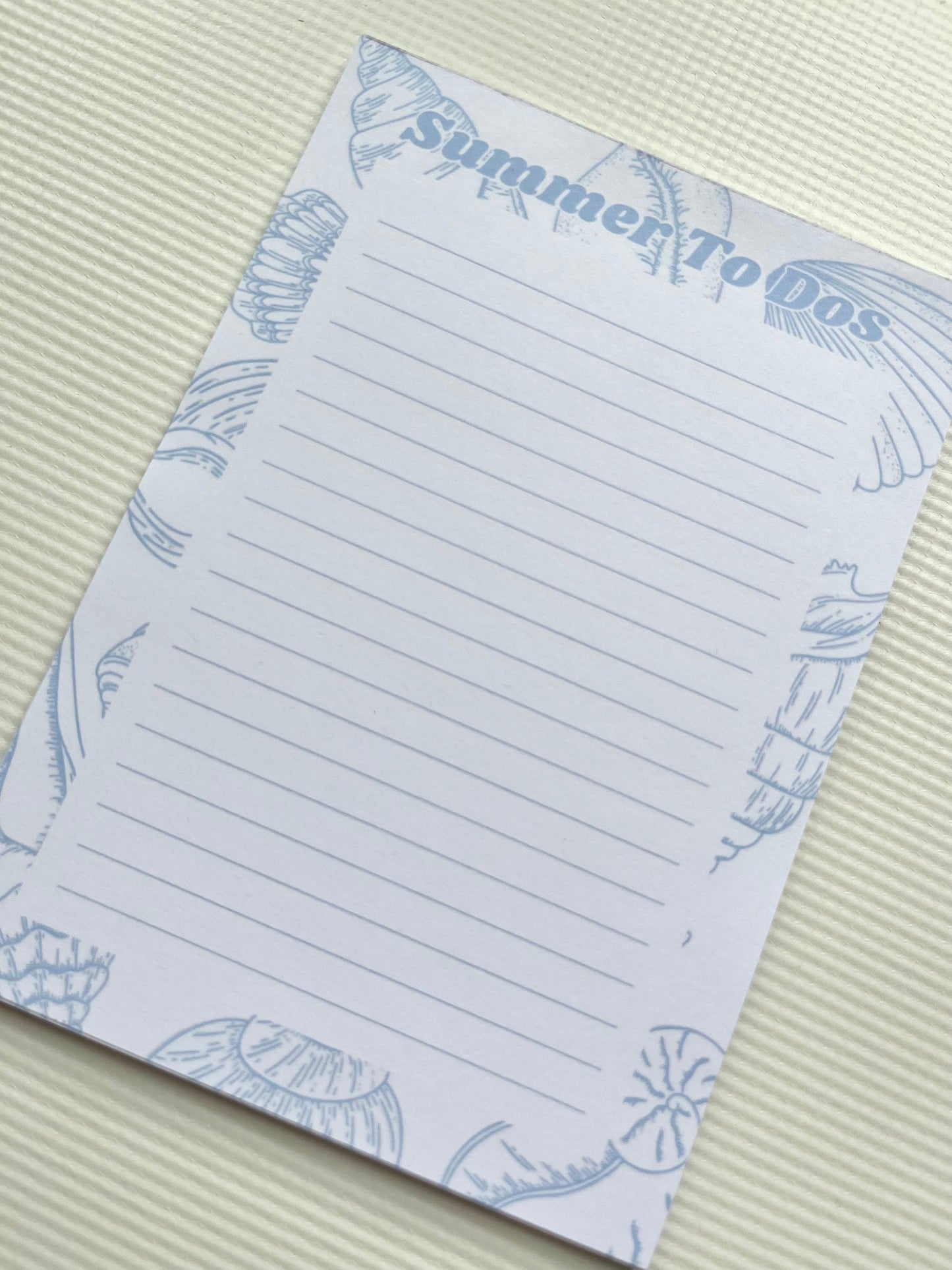 Summer to dos notepad