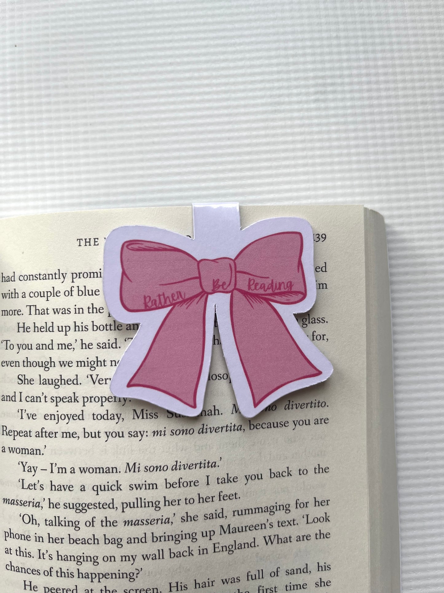 Rather be reading bow magnetic bookmark