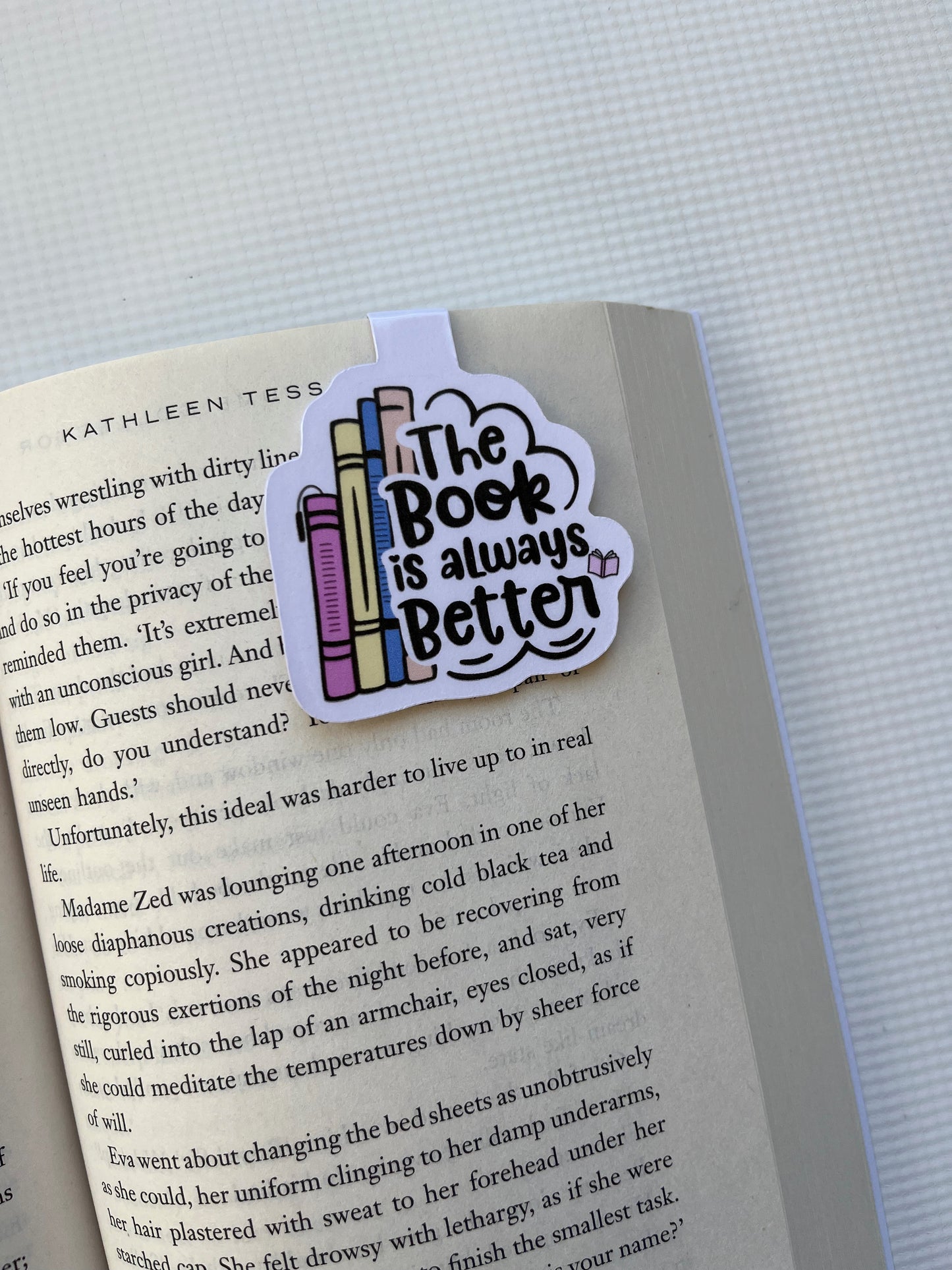 The book is always better magnetic bookmark