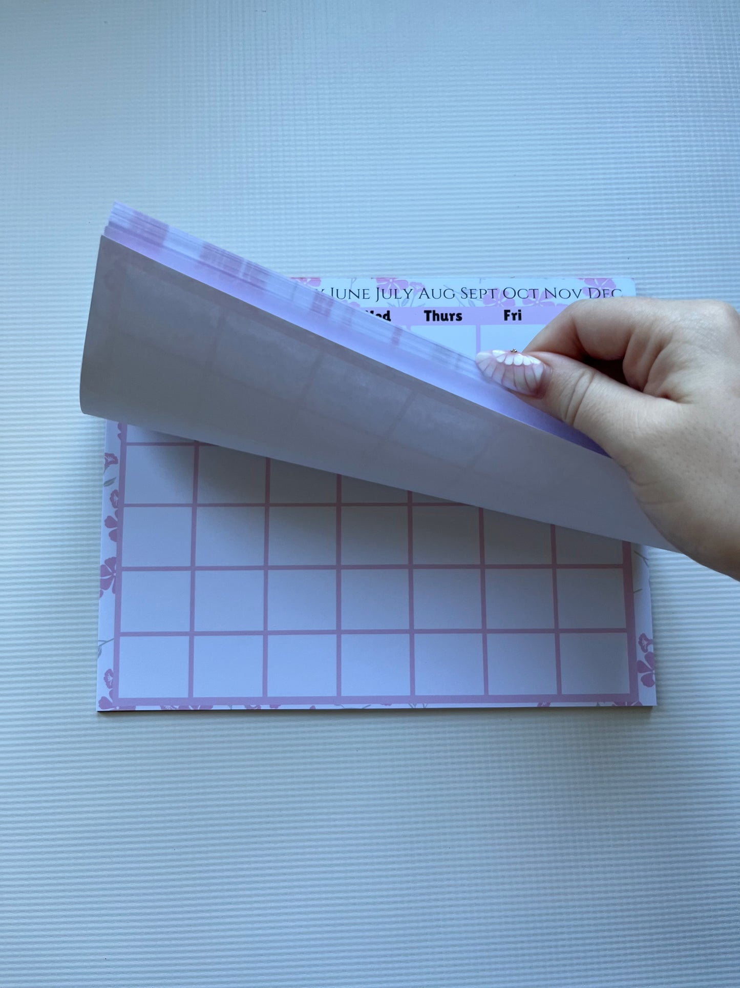 Undated monthly calendar