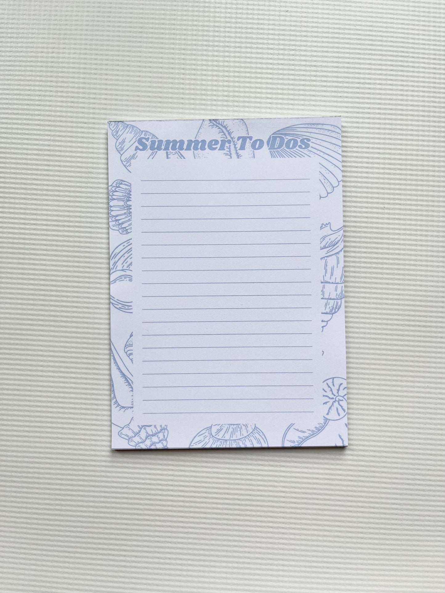 Summer to dos notepad