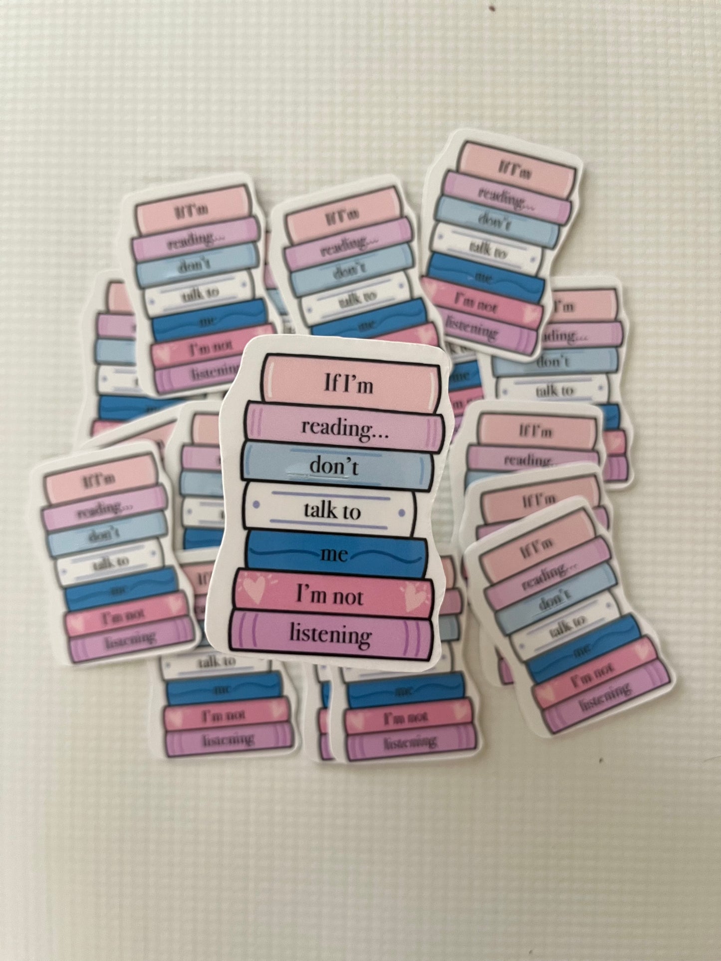 If I’m reading… sticker