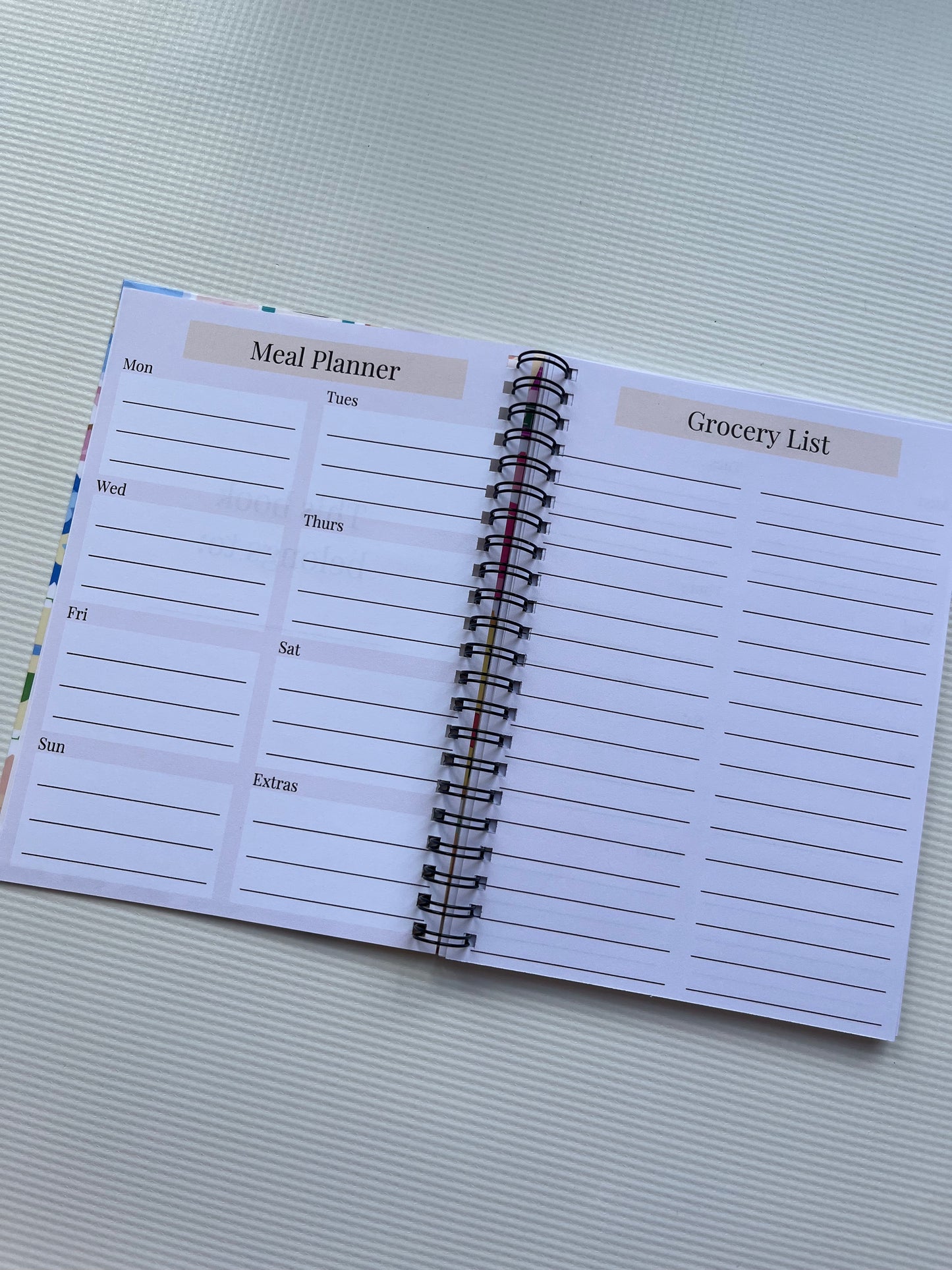 Vintage stamp meal planner