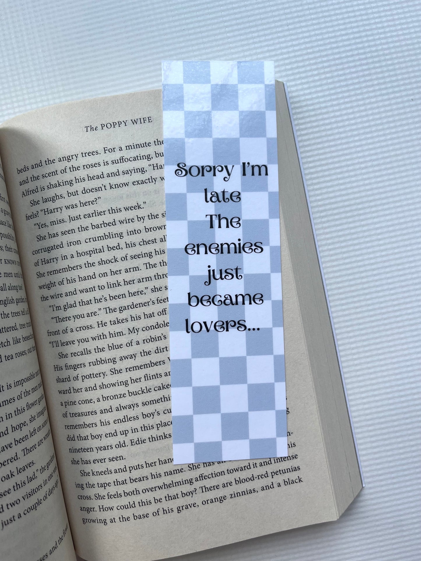 Sorry I’m late the enemies just became lovers bookmark