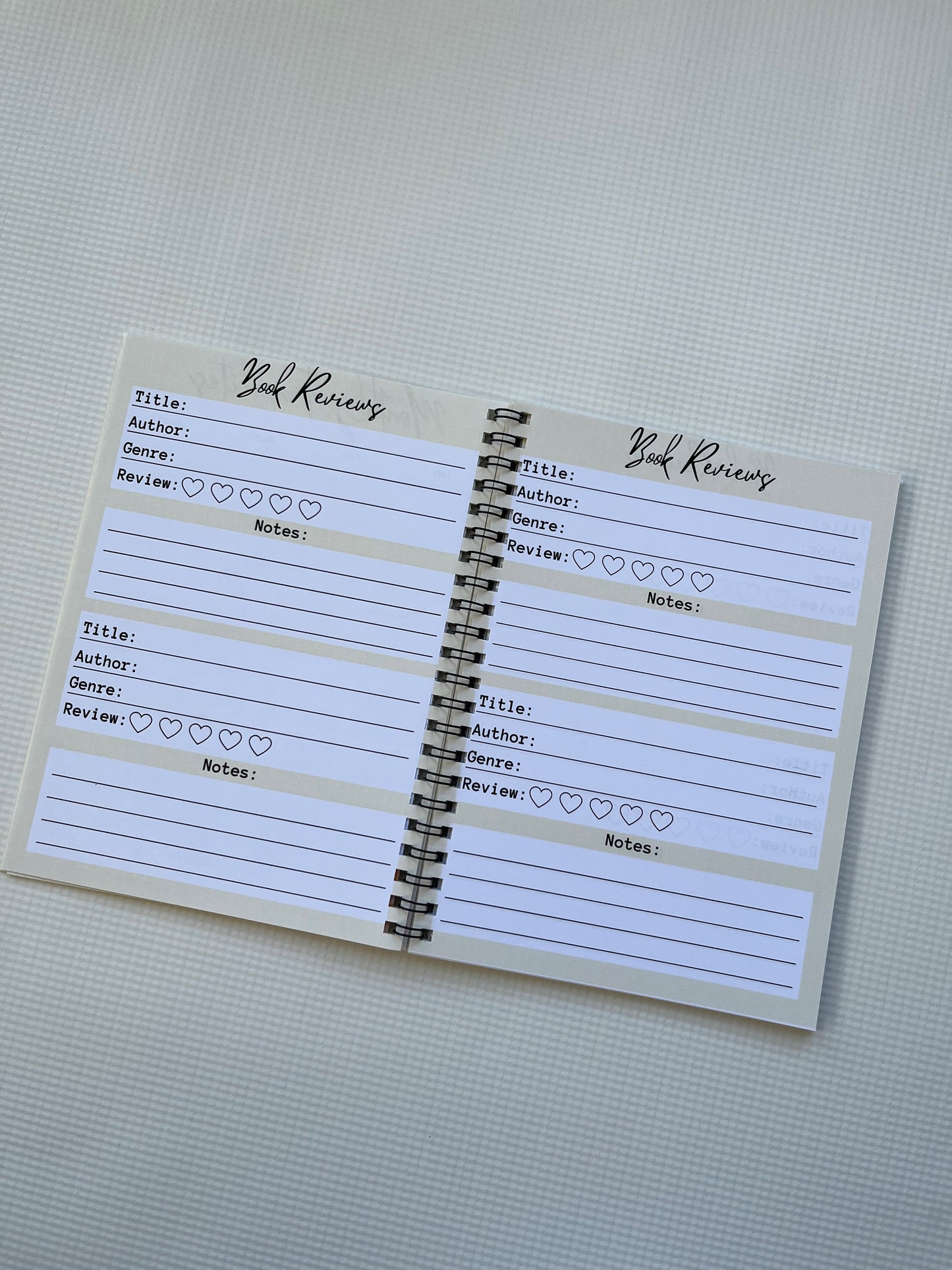 Sorry, I am all booked book review notebook