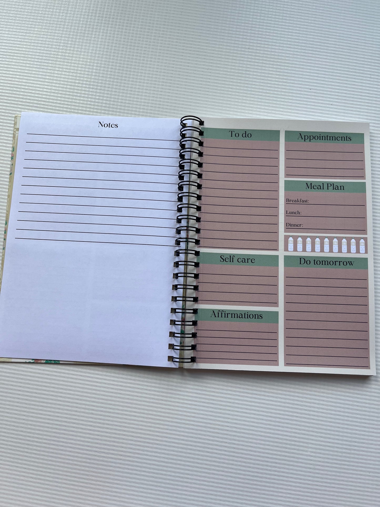 Vintage florals daily planner