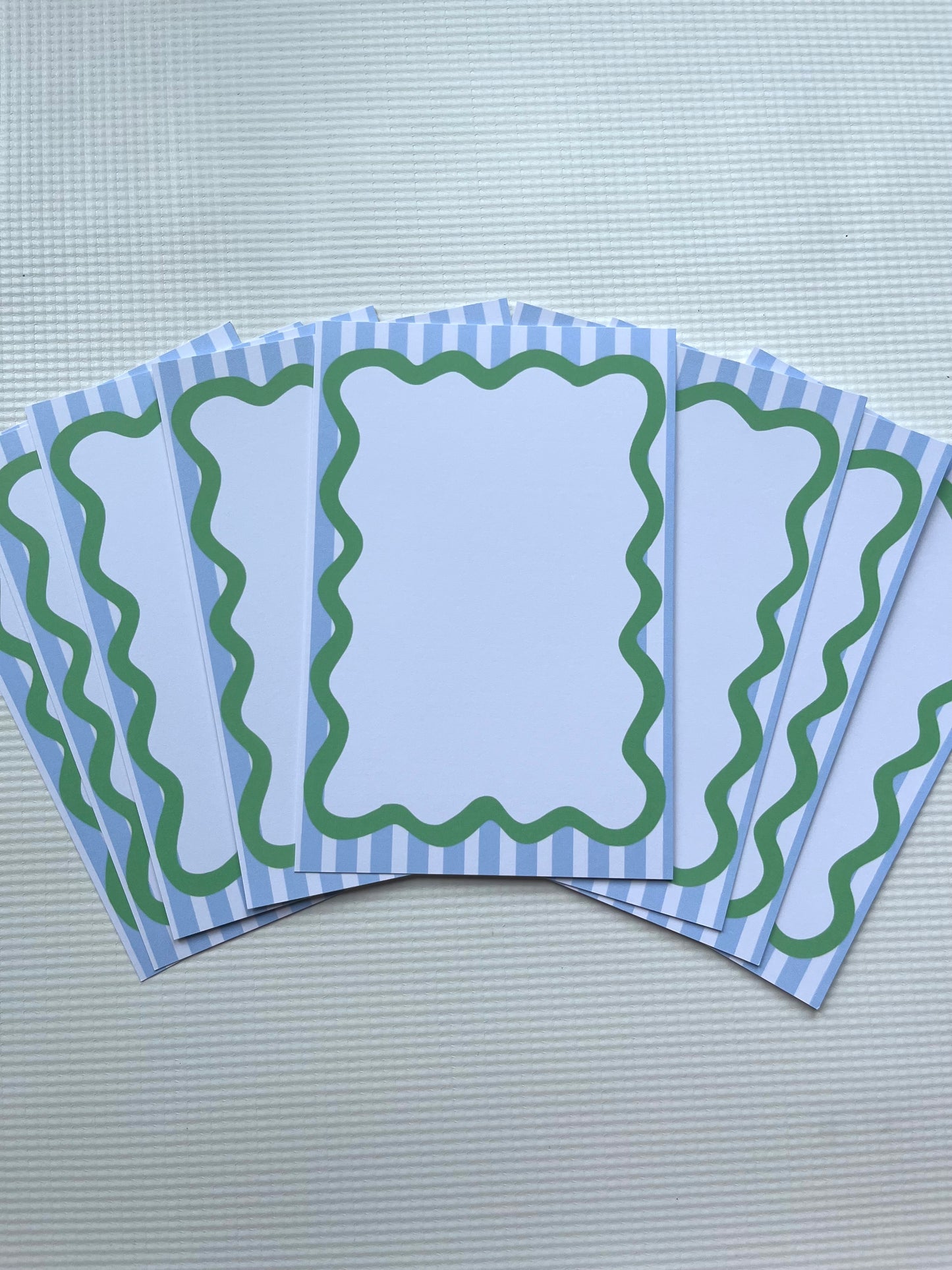 Green & Blue groovy post cards