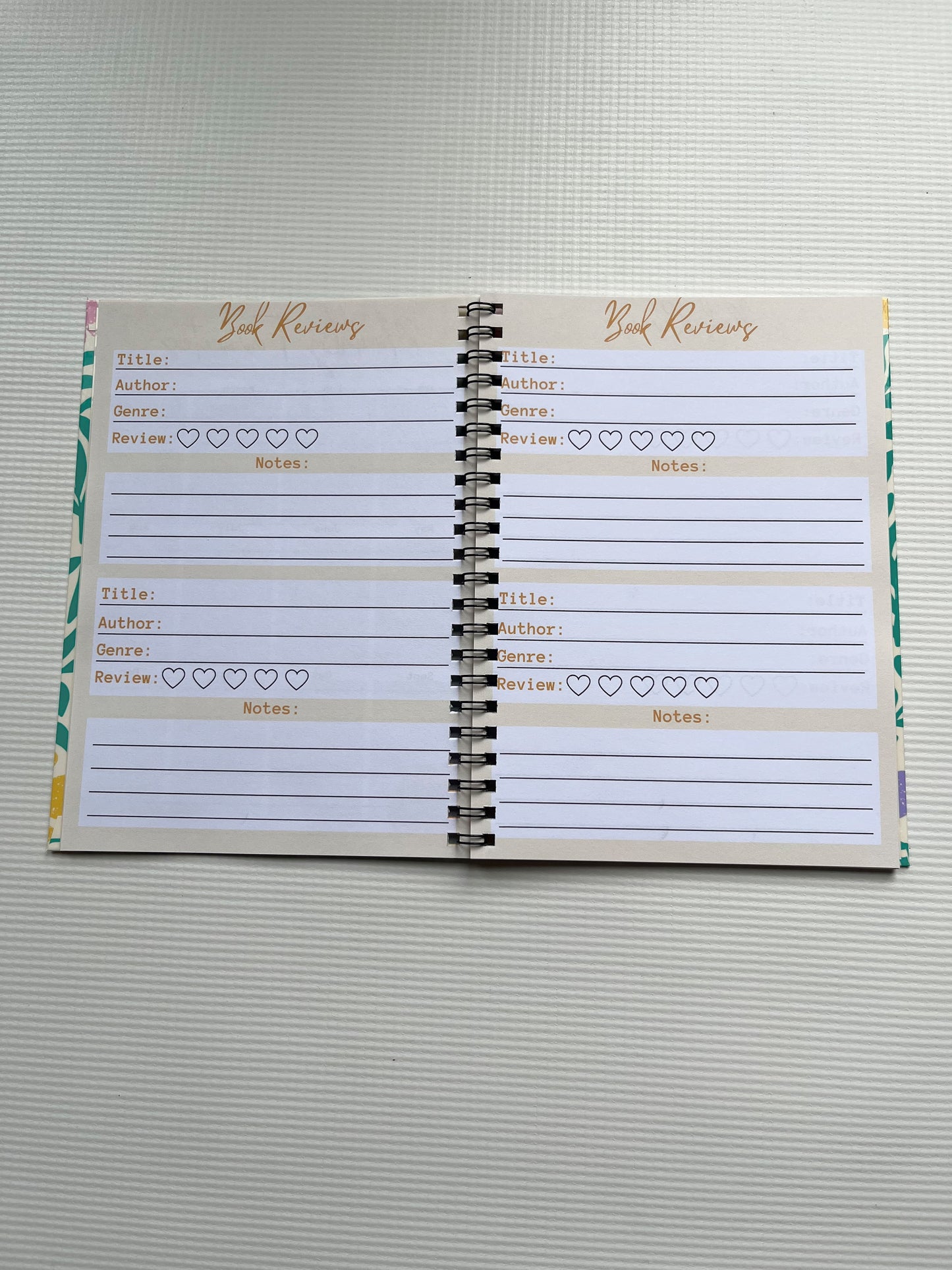 Floral Book Tracker
