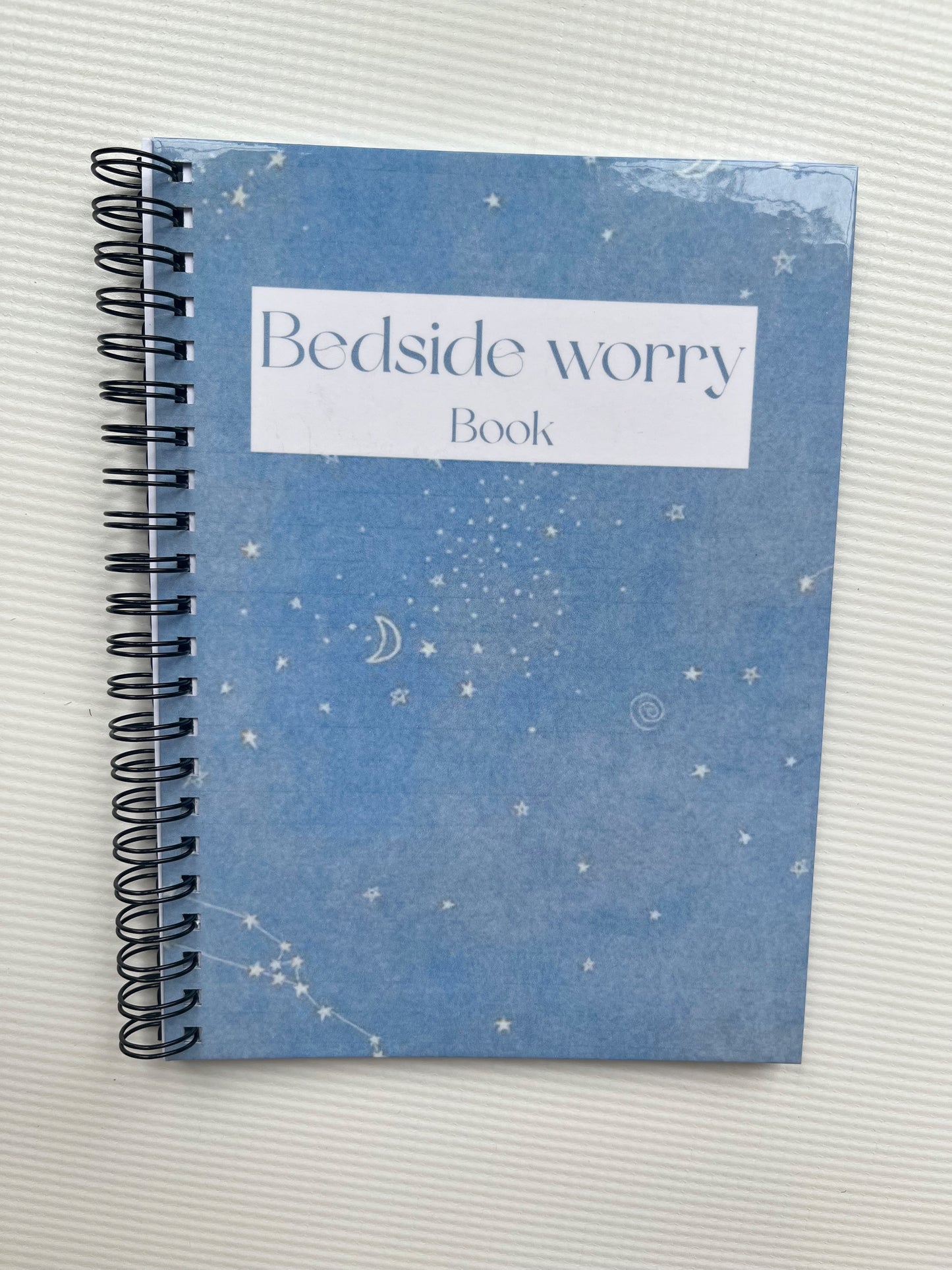 Bedside worry notebook