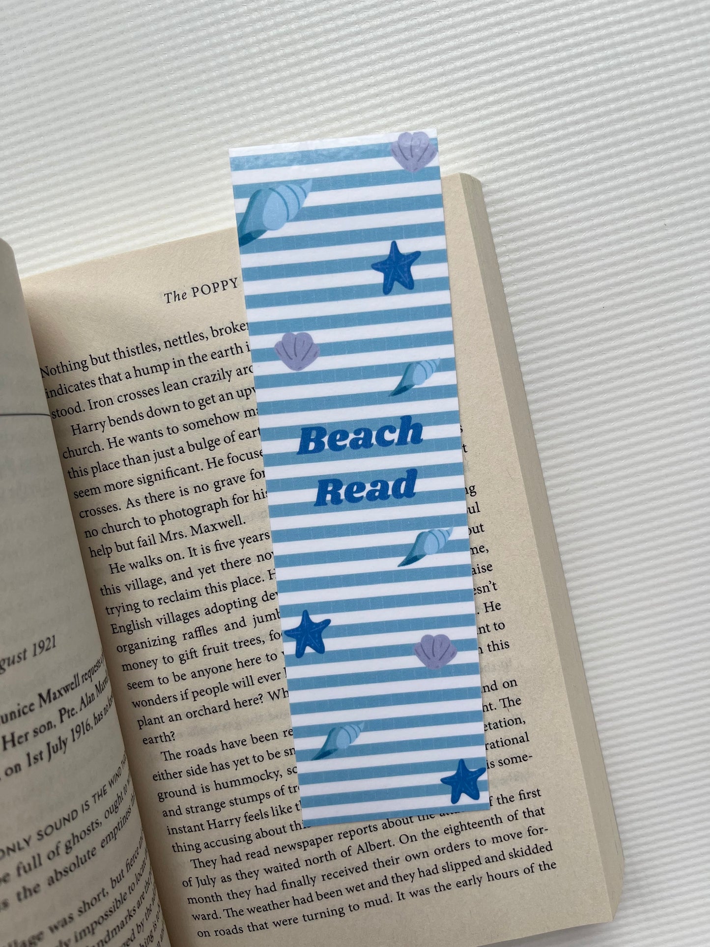 Beach read bookmark