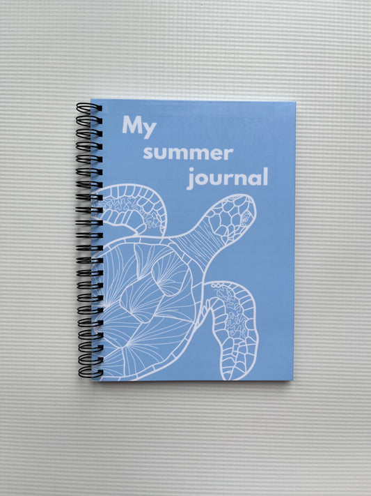 My summer journal notebook