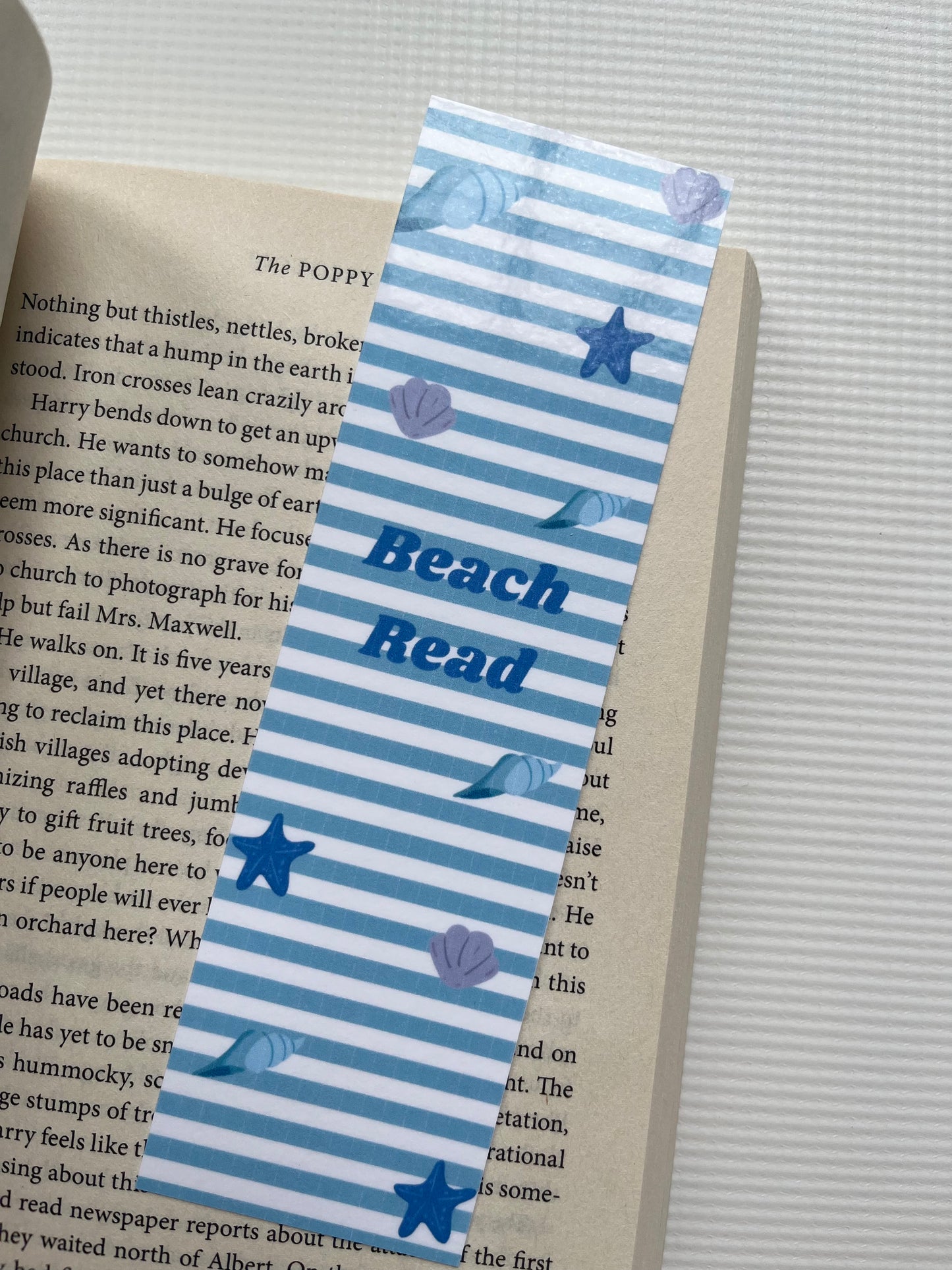 Beach read bookmark